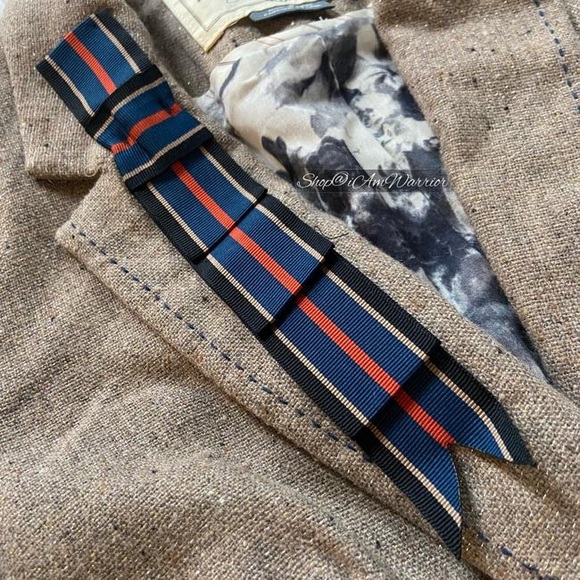 Anthropologie Cartonnier size 6 blazer with striped ribbon - Picture 4 of 5